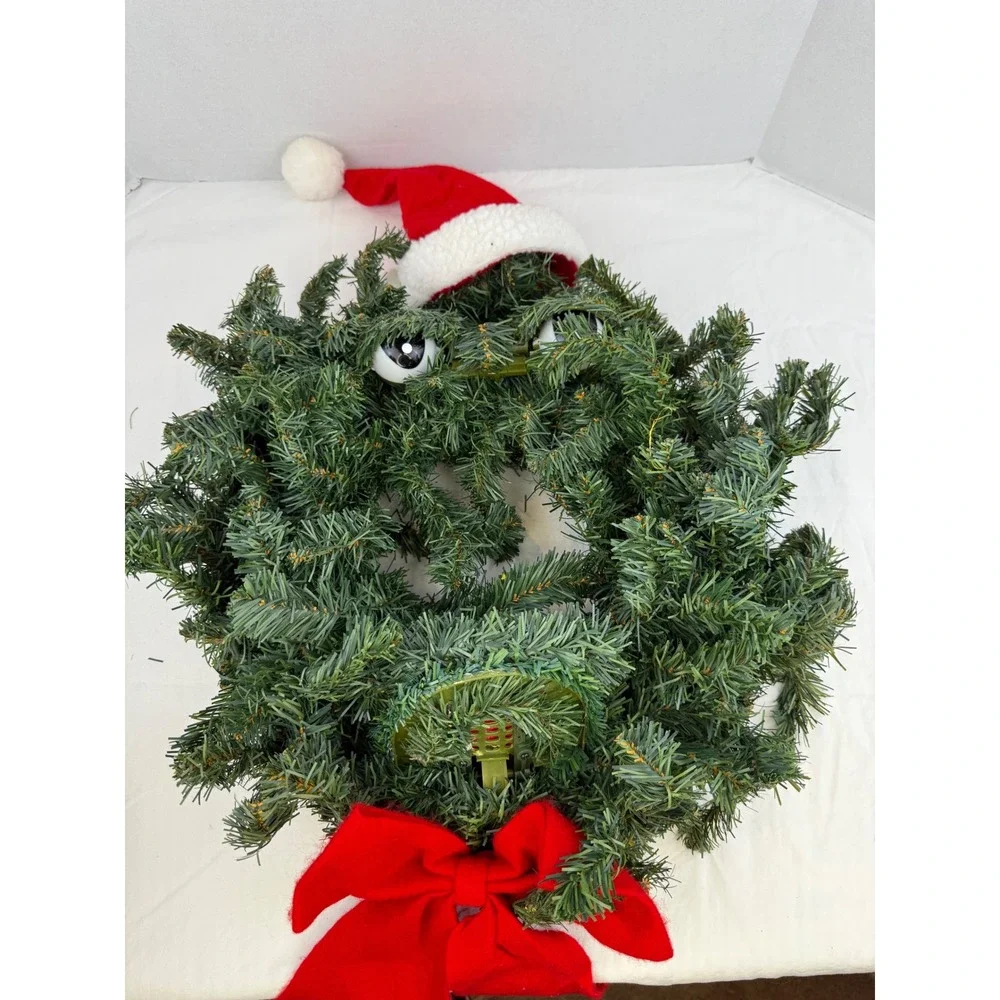 Vintage Gemmy The Original‎ Talking Wreath - Tested and Working